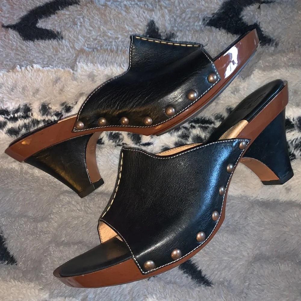 Sofft Leather Open Toe Sandals / Heels — 9.5